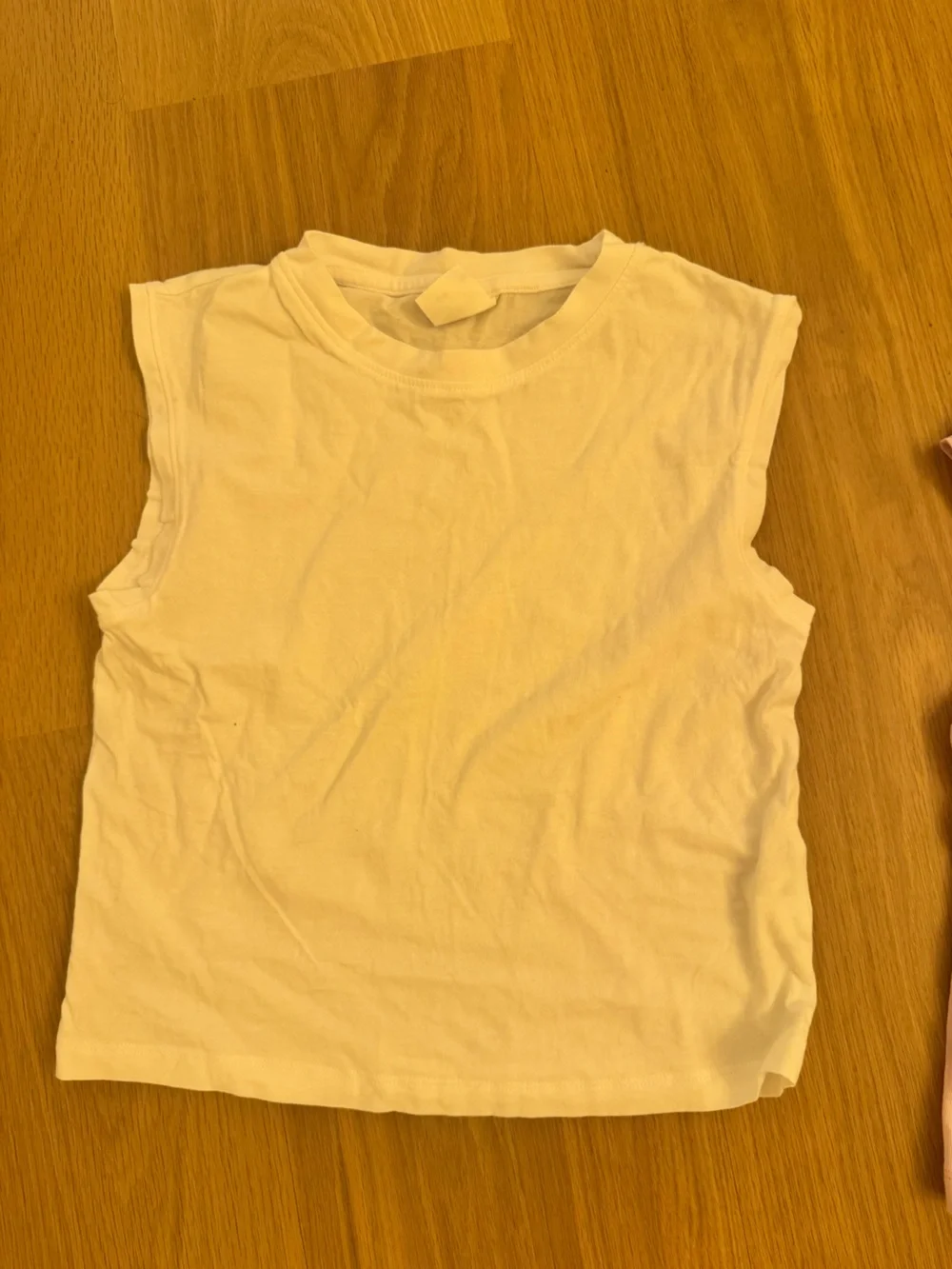 Zara Girls' Cotton Tank Top Set - White, Pink, Yellow & Navy Stripe size 8-9